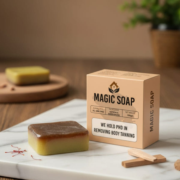 Handmade Magic Soaps For Skin Glow and Tan remover (pack of 2)