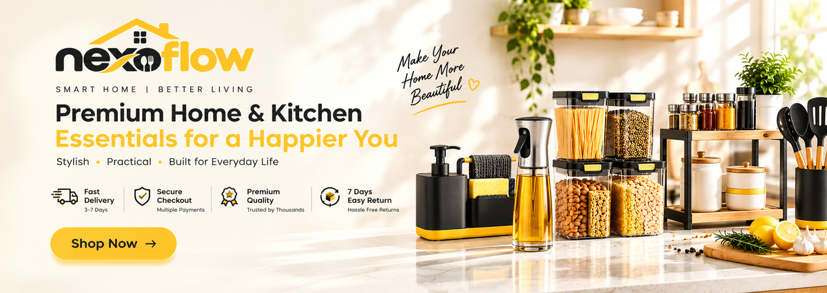 NexoFlow home and kitchen essentials banner
